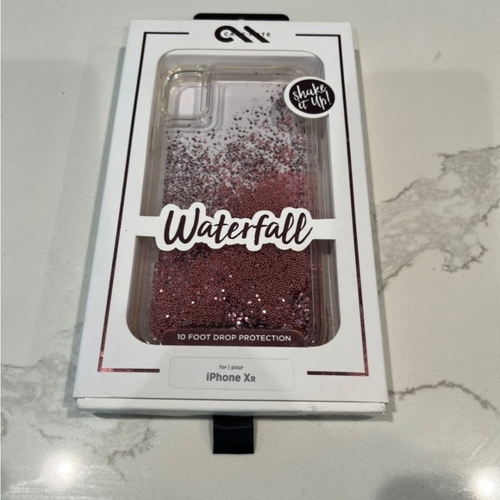 NEW Glitter Liquid Pink iPhone XR Case